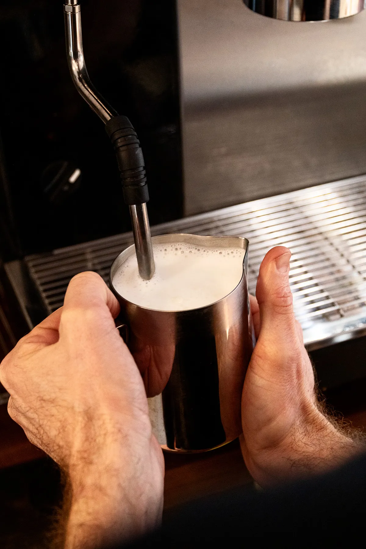 Cómo espumar leche: el vaporizador