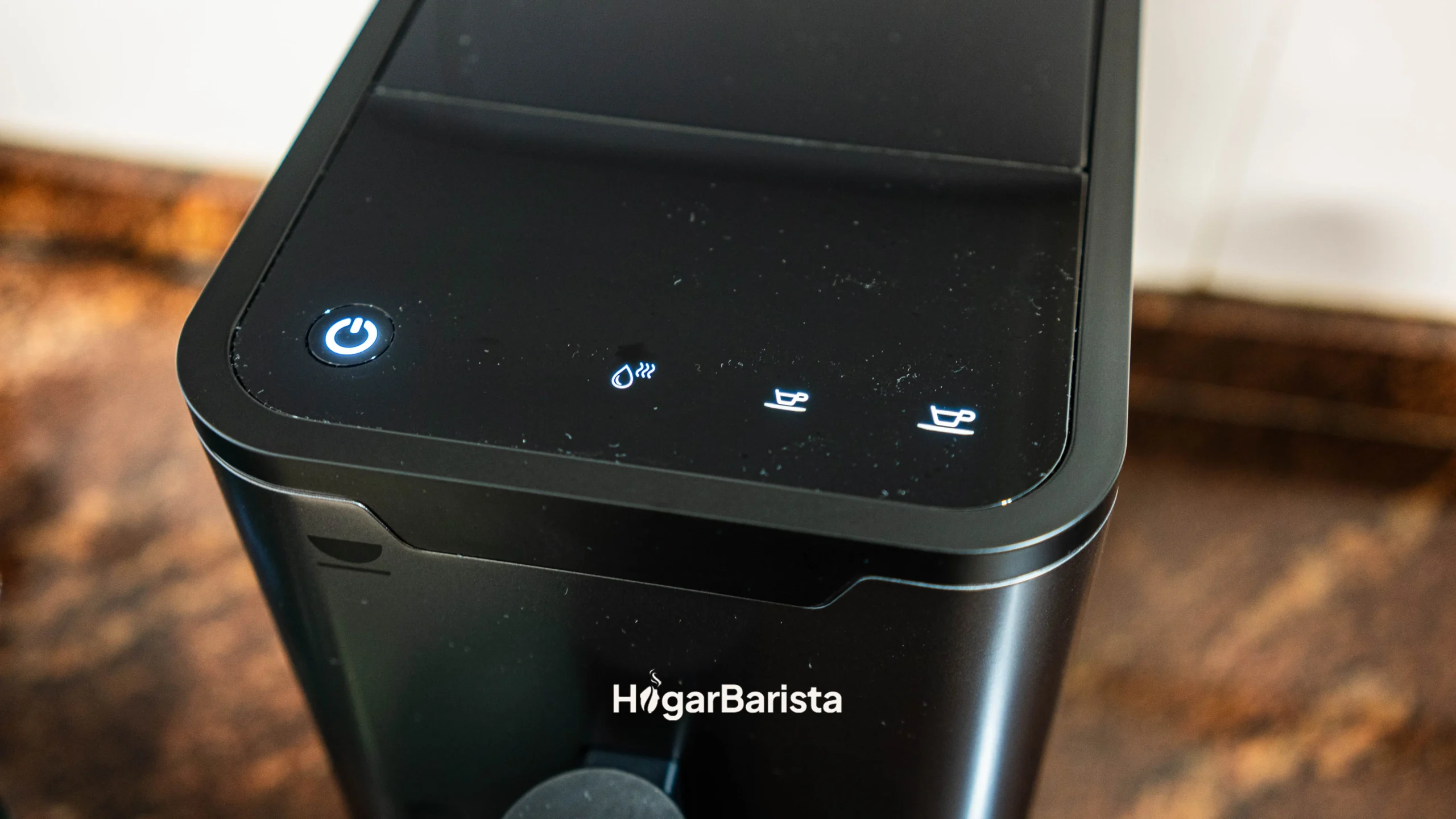 Cafetera Incapto: Panel de control