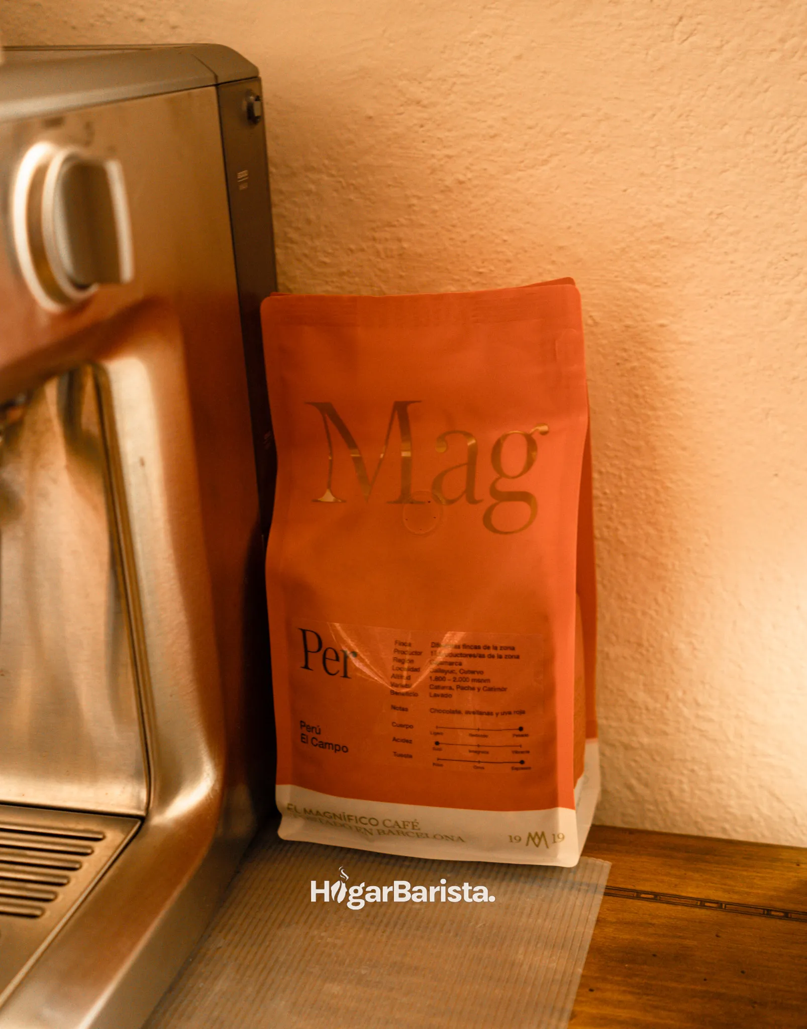 Paquete de café de especialidad de Cafés El Magnífico